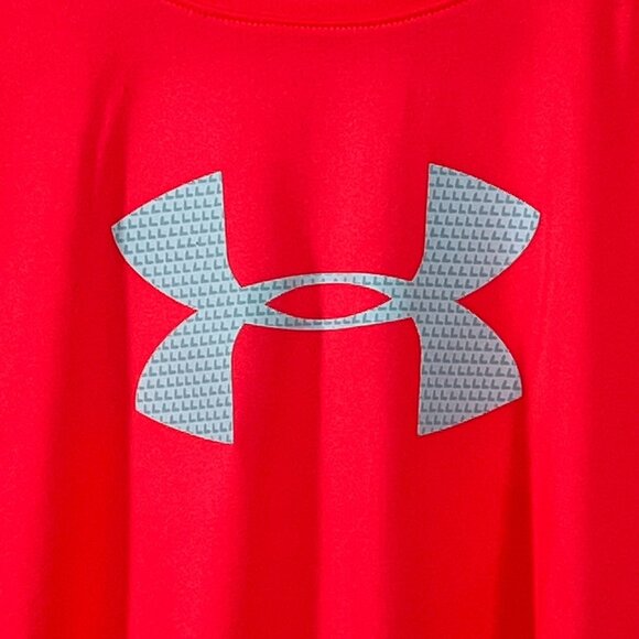 Under Armour Girls XL Orange Red Long Sleeve HeatGear Tee - Picture 7 of 10